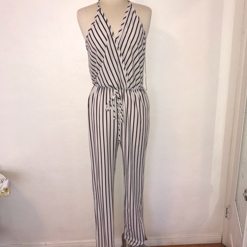 Striped jumpsuit